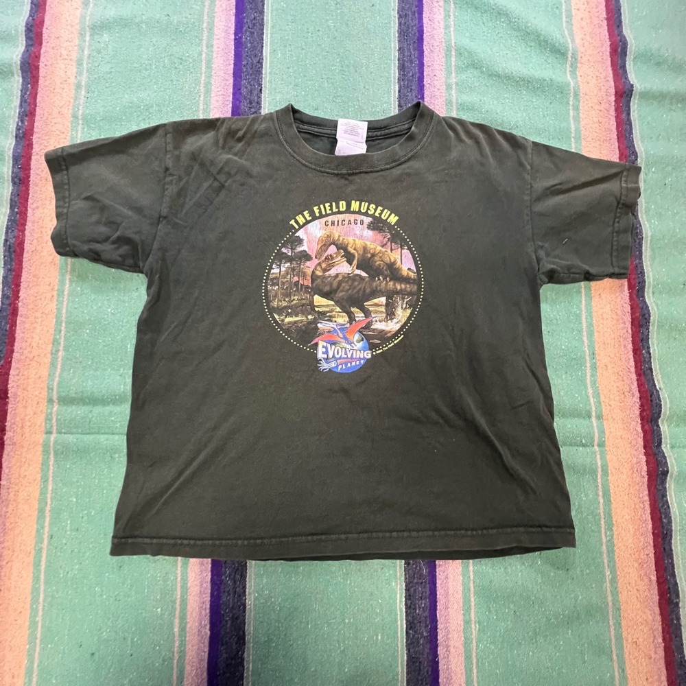 Gildan Field Museum Evolving Planet Kids S Black Dinosaur Graphic T-Shirt